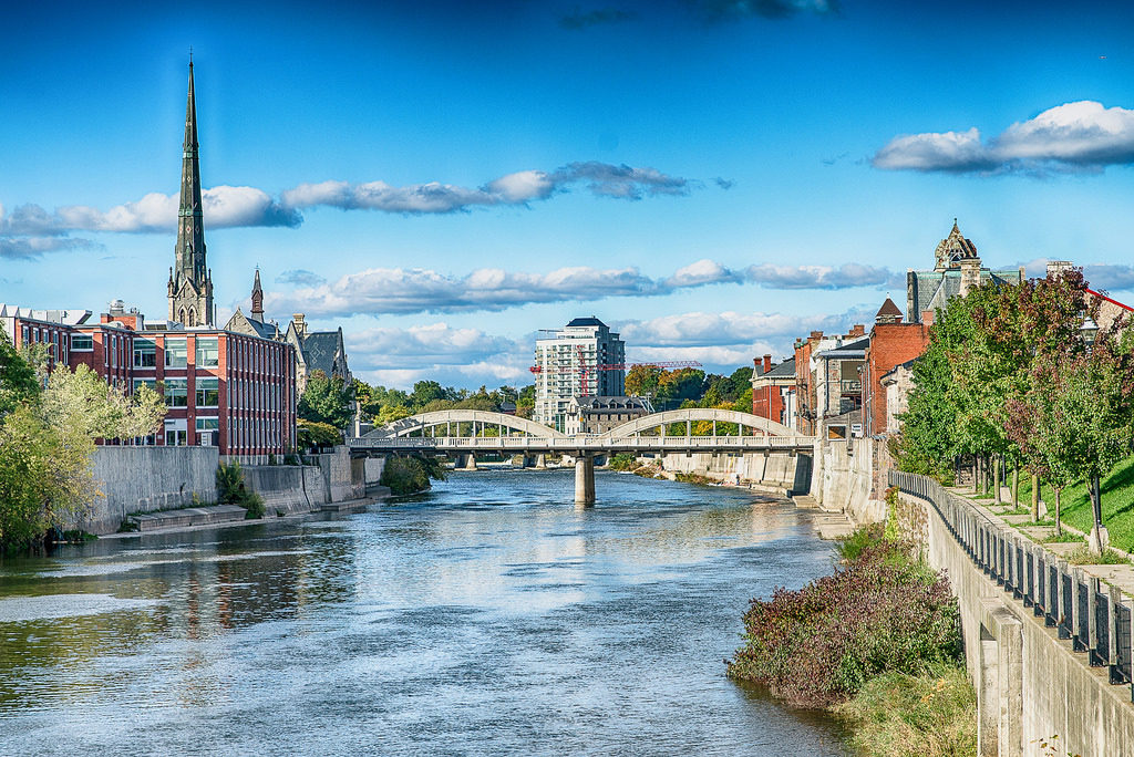 Grand River through Galt