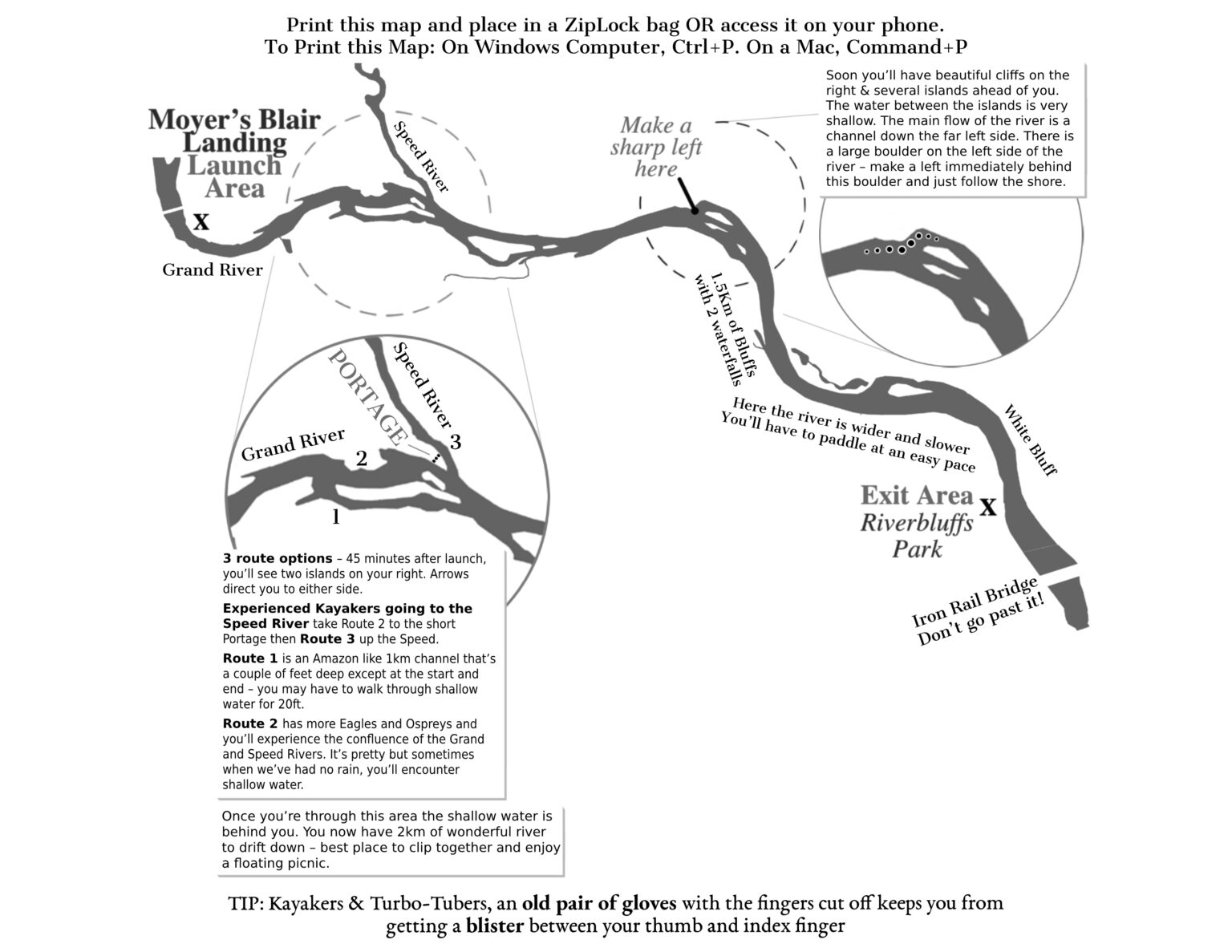 Grand River Tubing Rafting Maps Tubing the Grand