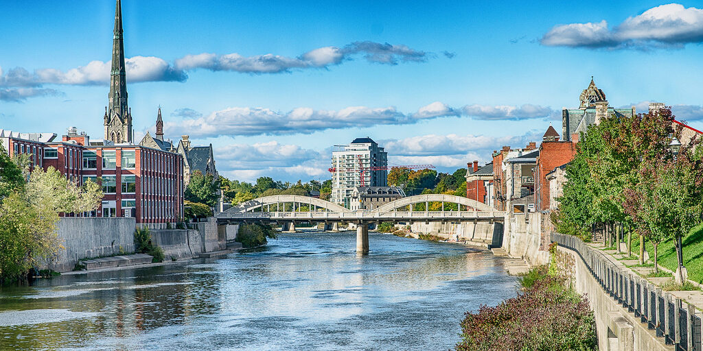 Grand River through Galt